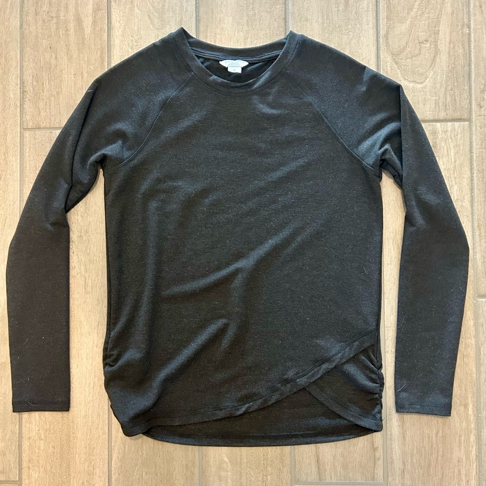 Danskin Women’s Charcoal Long Sleeve Tee